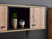 System puro pu11 półka dąb-czarny