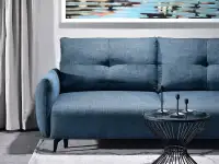 sofa lulu ocean tkanina, podstawa czarny 
