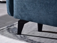 sofa lulu ocean tkanina, podstawa czarny 