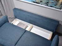 sofa lulu ocean tkanina, podstawa czarny 
