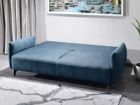 sofa lulu ocean tkanina, podstawa czarny 