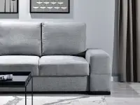 sofa montana szara tkanina, podstawa czarny