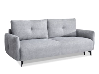 sofa lulu szary melanż tkanina, podstawa czarny
