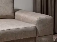 sofa montana piaskowa tkanina, podstawa buk