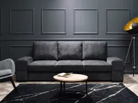 Produkt: sofa montana grafitowy tkanina, podstawa czarny