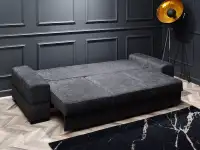 sofa montana grafitowy tkanina, podstawa czarny