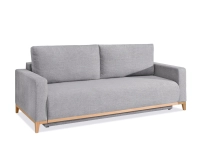 sofa stockholm jasnoszary tkanina, podstawa dąb naturalny