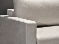 sofa stockholm piaskowy tkanina, podstawa dąb naturalny