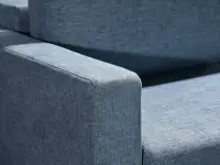 sofa stockholm jeansowy tkanina, podstawa dąb naturalny