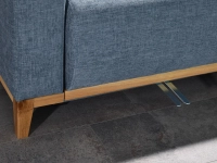 sofa stockholm jeansowy tkanina, podstawa dąb naturalny