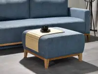 sofa stockholm jeansowy tkanina, podstawa dąb naturalny