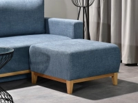 sofa stockholm jeansowy tkanina, podstawa dąb naturalny