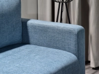 sofa stockholm jeansowy tkanina, podstawa dąb naturalny