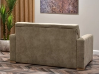 sofa milo beżowy tkanina, podstawa buk