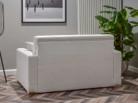sofa milo popielaty tkanina, podstawa buk
