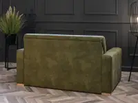 sofa milo zielony tkanina, podstawa buk