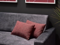 sofa milo grafitowy tkanina, podstawa buk