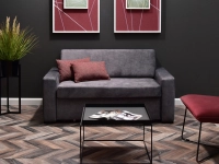 sofa milo grafitowy tkanina, podstawa buk