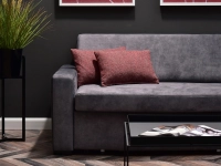 sofa milo grafitowy tkanina, podstawa buk