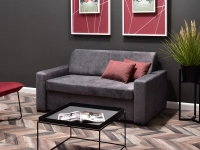 sofa milo grafitowy tkanina, podstawa buk