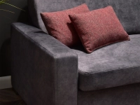 sofa milo grafitowy tkanina, podstawa buk