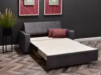 sofa milo grafitowy tkanina, podstawa buk