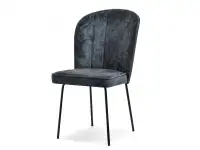 Produkt: krzesło olta grafitowy welur, podstawa czarny