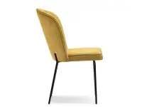 krzesło olta musztardowy tkanina, podstawa czarny