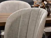 krzesło olta piaskowy tkanina, podstawa czarny