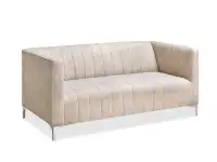 sofa roni piakowy tkanina, podstawa chrom