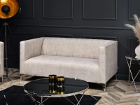 sofa roni piakowy tkanina, podstawa chrom