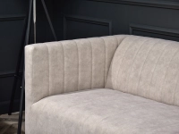 sofa roni piakowy tkanina, podstawa chrom