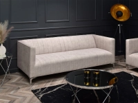 sofa roni piaskowy tkanina, podstawa chrom