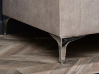 sofa roni piaskowy tkanina, podstawa chrom