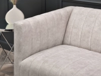 sofa roni piaskowy tkanina, podstawa chrom