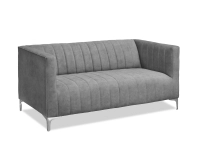 sofa roni szary tkanina, podstawa chrom