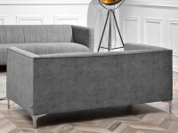 sofa roni szary tkanina, podstawa chrom