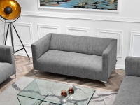 sofa roni szary tkanina, podstawa chrom
