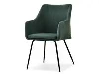 Produkt: krzesło dori butelkowa zieleń tkanina, podstawa czarny