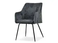 Produkt: krzesło dori grafit welur, podstawa czarny