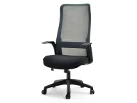 Produkt: fotel biurowy werner grafitowy mesh, podstawa czarny