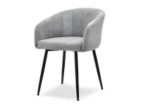 Produkt: krzesło cynthia szary tkanina, podstawa czarny