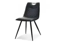 Produkt: krzesło rita czarny skóra ekologiczna, podstawa czarny