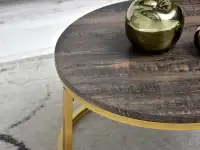 stolik-kawowy kodia-s dąb-vintage,podstawa złoty