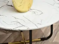 stolik-kawowy alisa-s biały-marmur,podstawa czarny-złoty