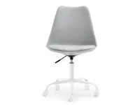 krzesło obrotowe luis move szary skóra ekologiczna,podstawa biały