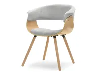 Produkt: krzesło elina dąb-popiel tkanina,podstawa dąb