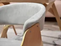 krzesło elina dąb-popiel tkanina,podstawa dąb