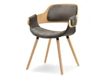 Produkt: krzesło twig dąb-brąz tkanina,podstawa dąb