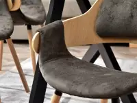 krzesło twig dąb-brąz tkanina,podstawa dąb